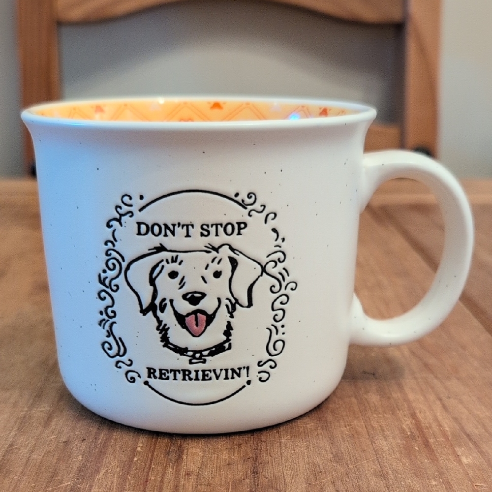 Sheffield Home White And Yellow Golden Retriever Mug